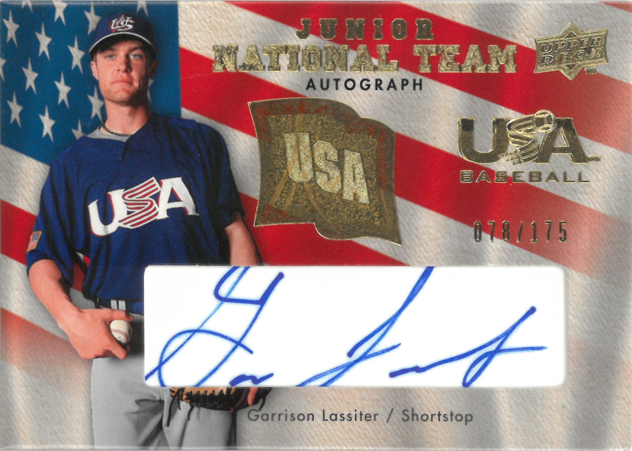 2008 Upper Deck "Garrison Lassiter" Auto【078/175】#USJR-GL(ギャリソン・ラシター)