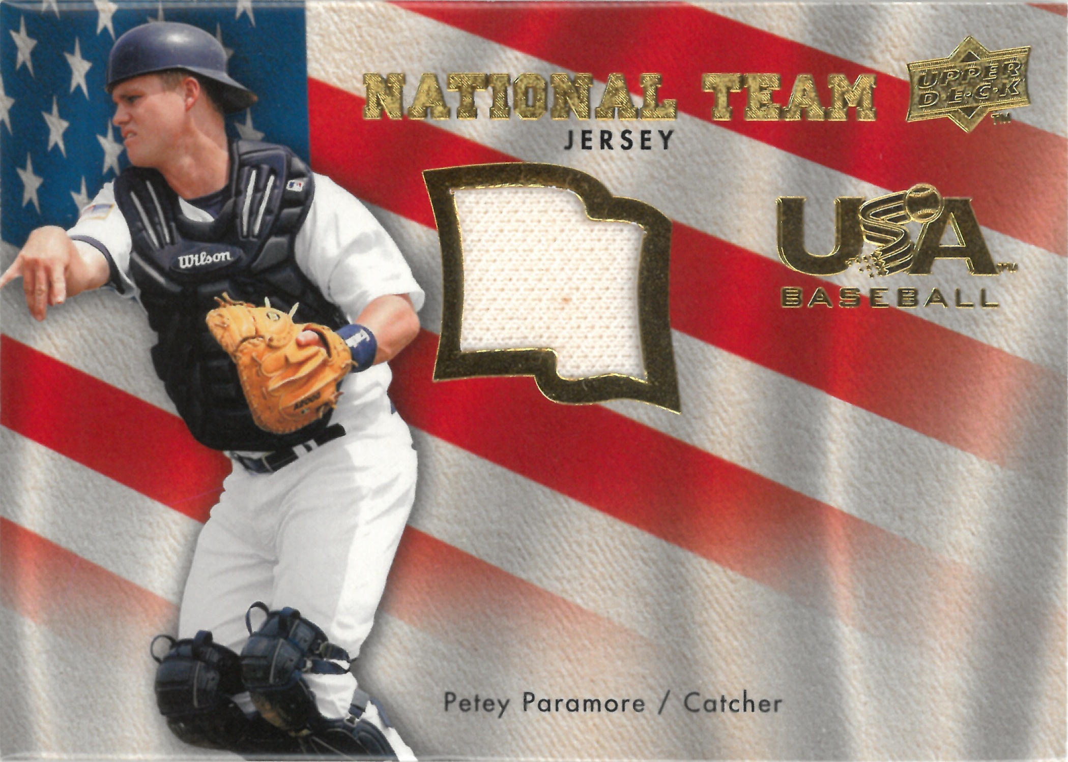 2008 Upper Deck "Petey Paramore" Relic #USA-PP(ペティ・パラモア)