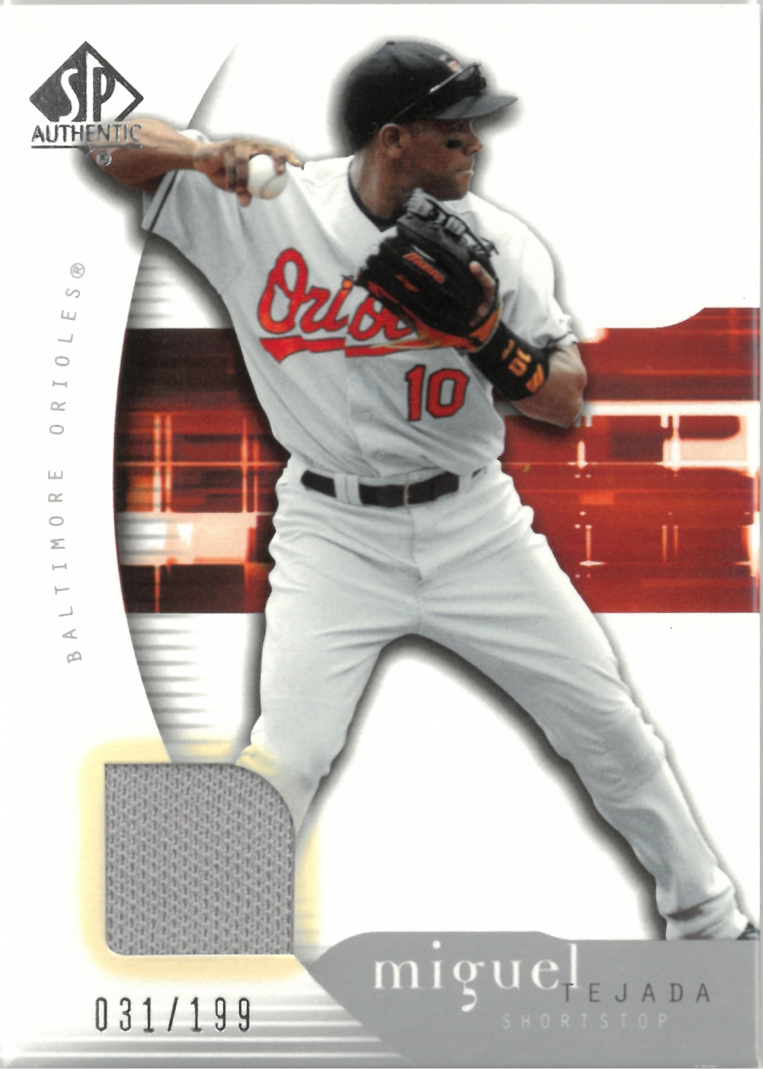 2005 Upper Deck "Miguel Tejada" Relic【031/199】#70(ミゲル・テハダ)
