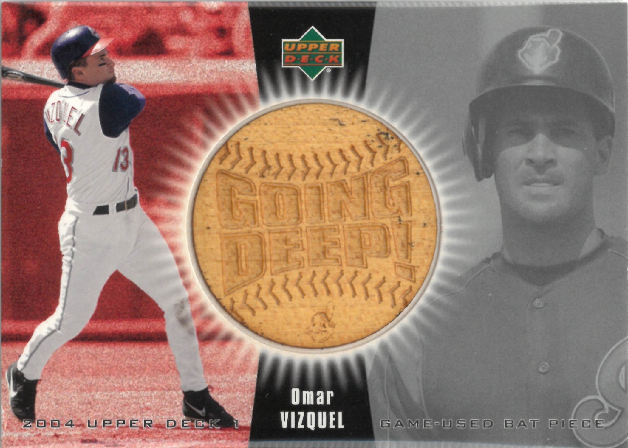 2003 Upper Deck "Omar Vizquel" Relic #GD-OV(オマー・ビスケル)