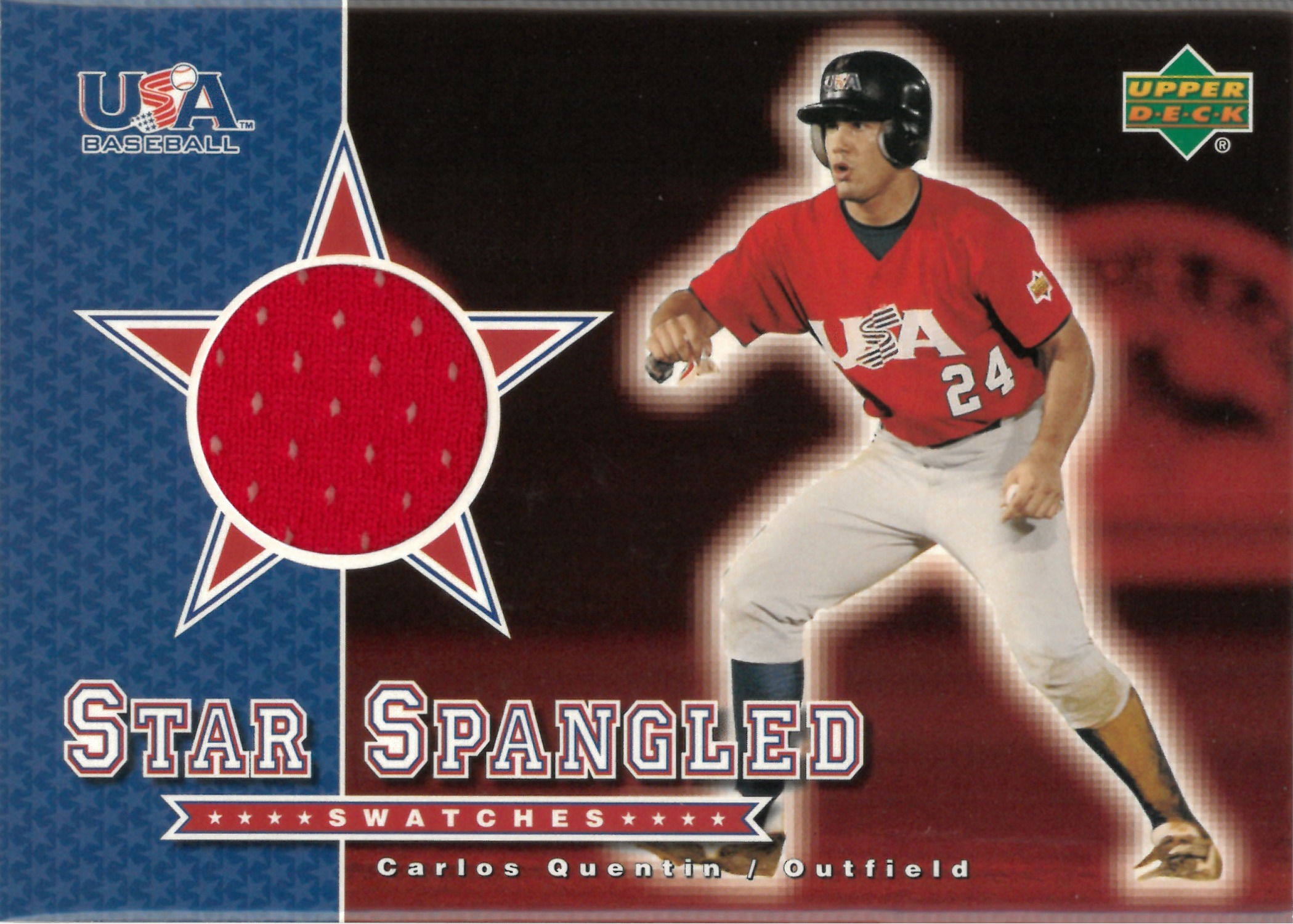 2002 Upper Deck "Carlos Quentin" Relic #SS-CQ(カルロス・クエンティン)