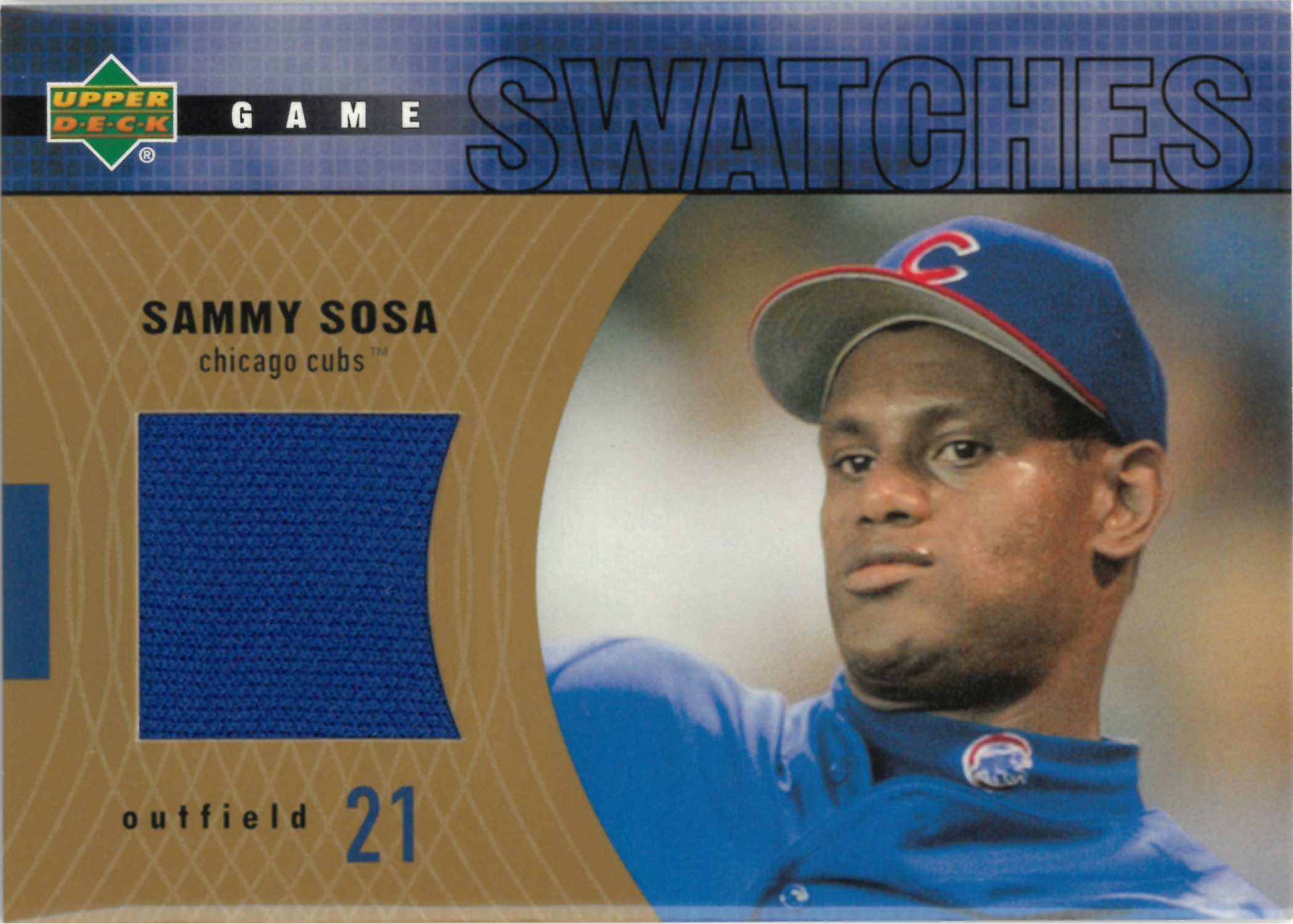 2002 Upper Deck "Sammy Sosa" Relic #HJ-SS(サミー・ソーサ)