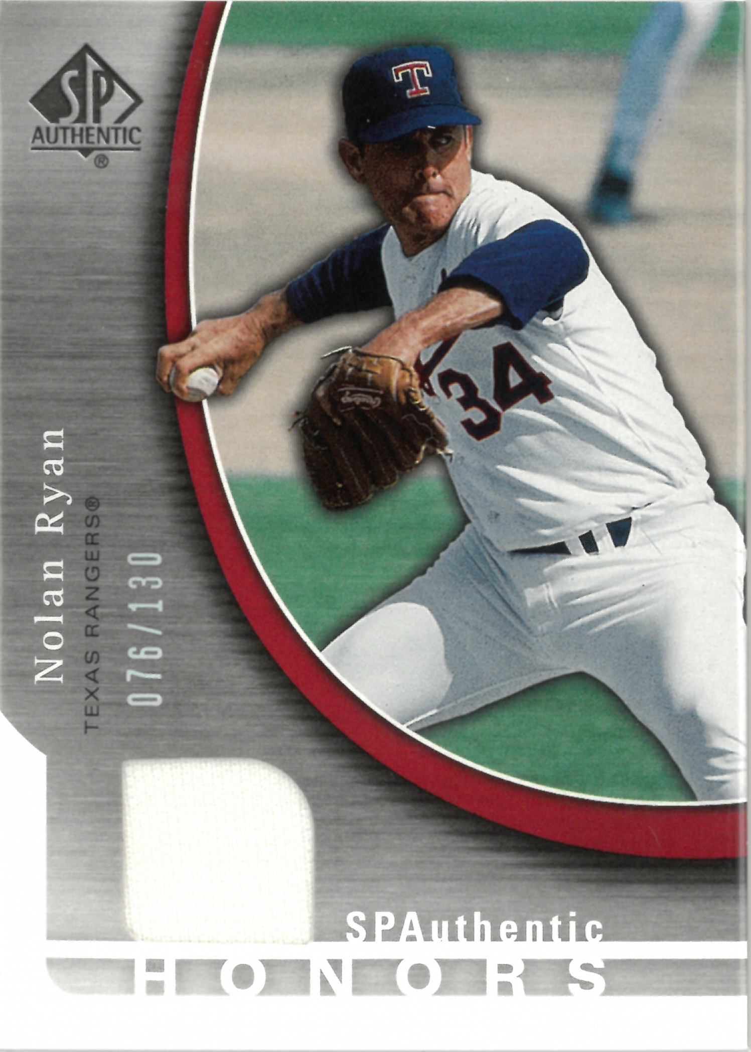2005 Upper Deck "Nolan Ryan" Relic【076/130】#SH-NR(ノーラン・ライアン)