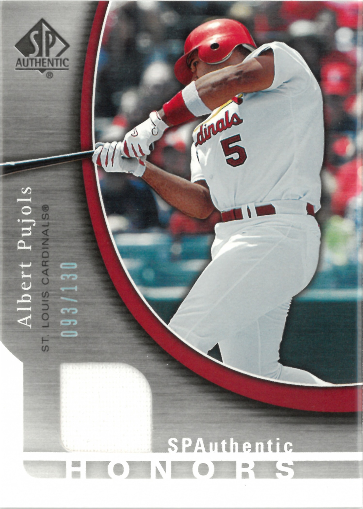 2005 Upper Deck "Albert Pujols" Relic【093/130】#SH-AP(アルバート・プホルス)