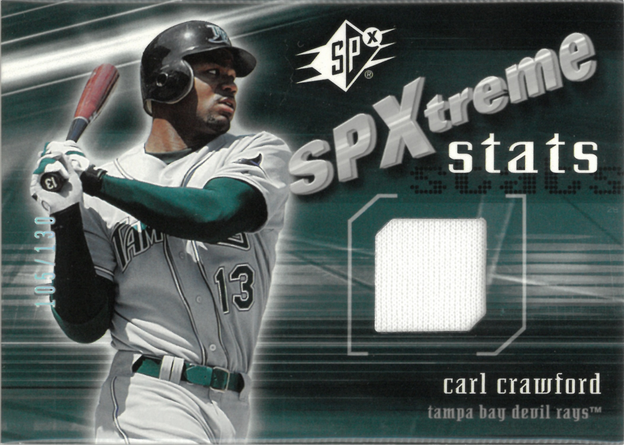 2005 Upper Deck "Carl Crawford" Relic【105/130】#SS-CC(カール・クロフォード)