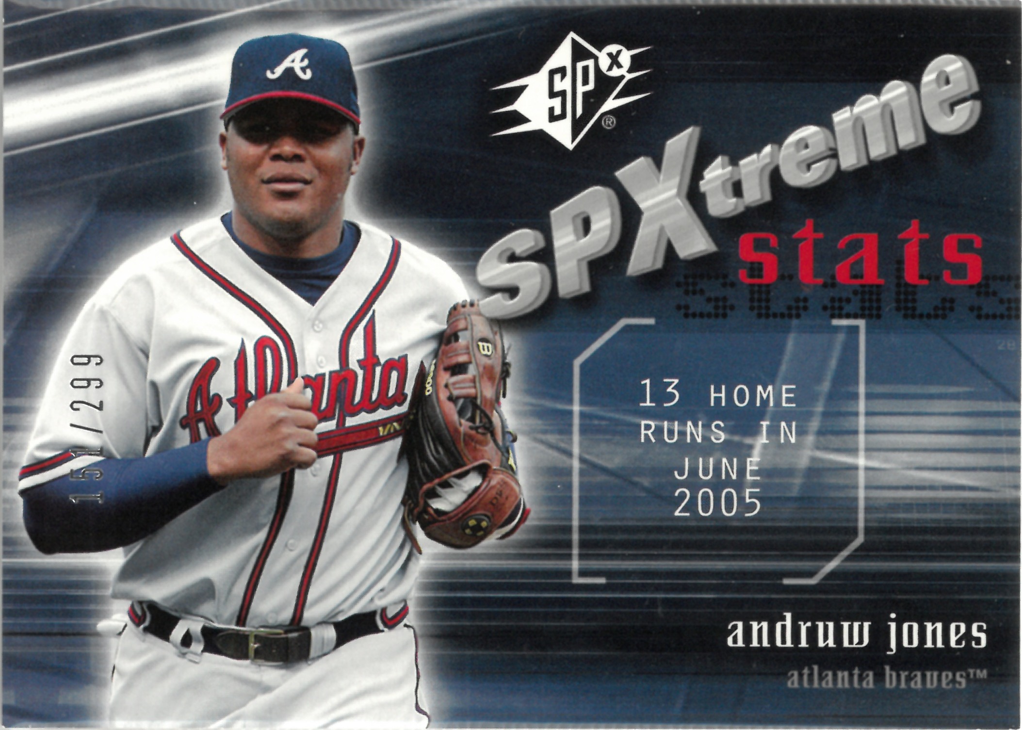 2005 Upper Deck "Andruw Jones"【151/299】#SS-AJ(アンドリュー・ジョーンズ)