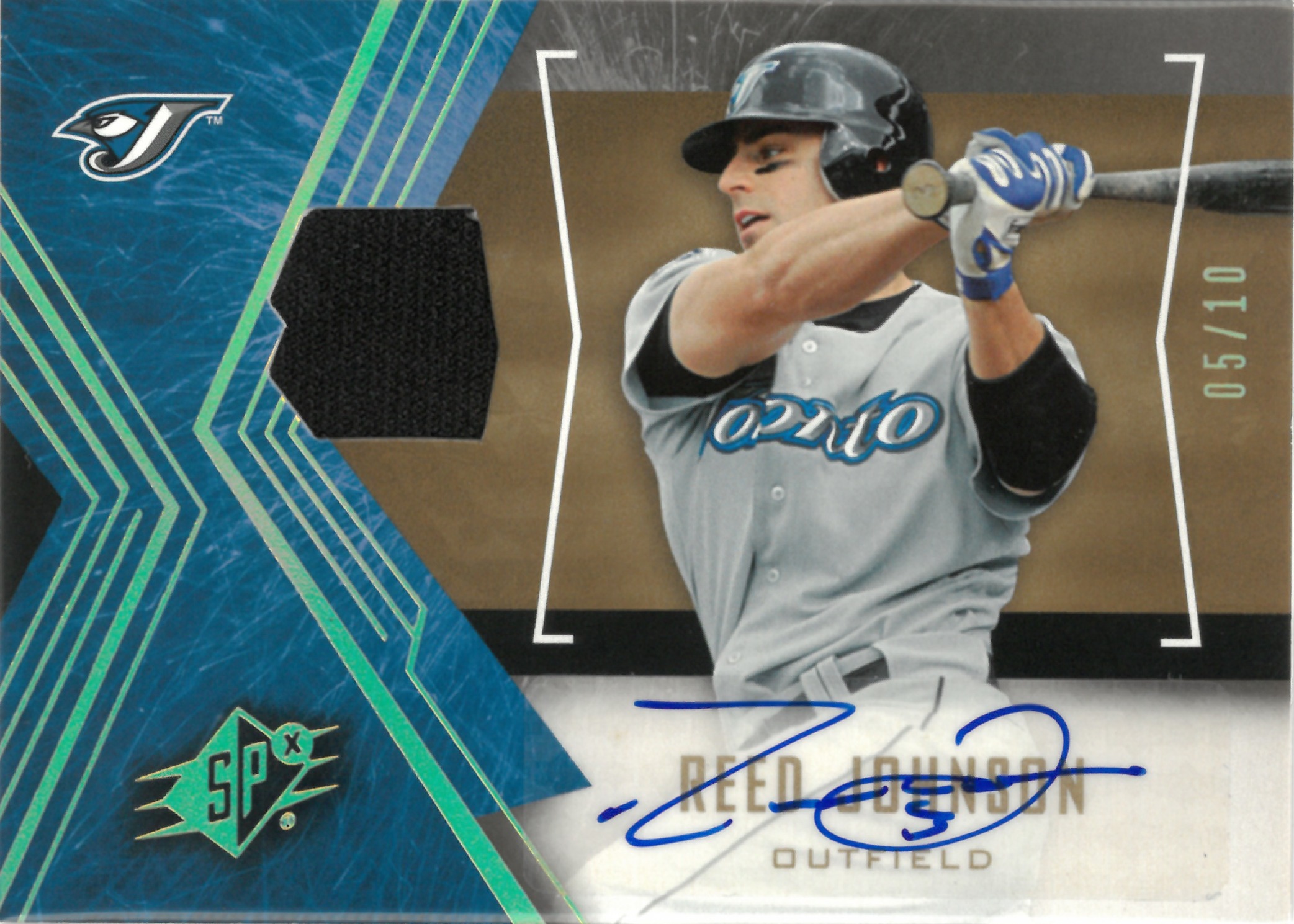 2005 Upper Deck "Reed Johnson" Relic Auto【05/10】#86(リード・ジョンソン)