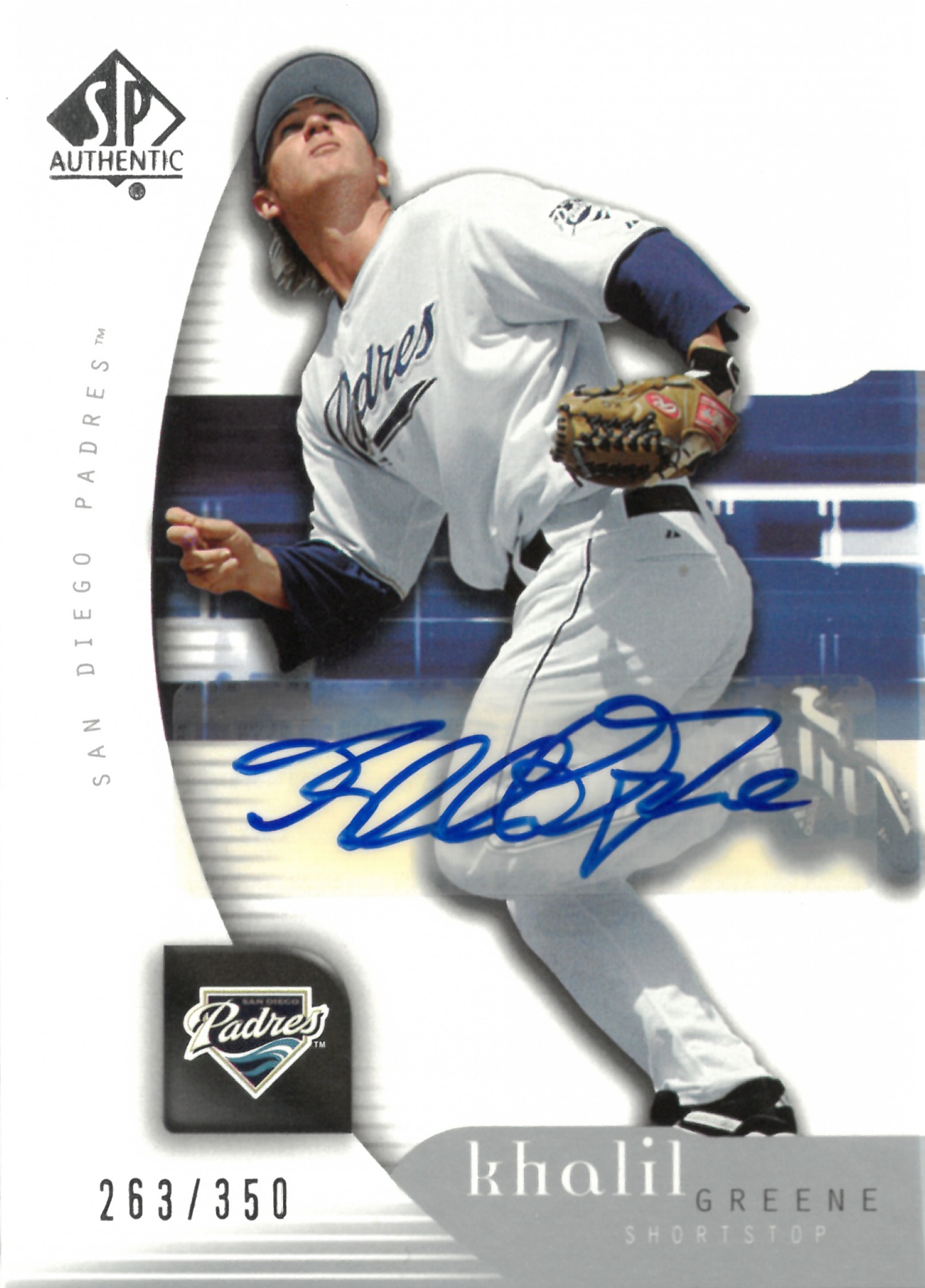 2005 Upper Deck "Khalil Greene" Auto【263/350】#60(カリル・グリーン)