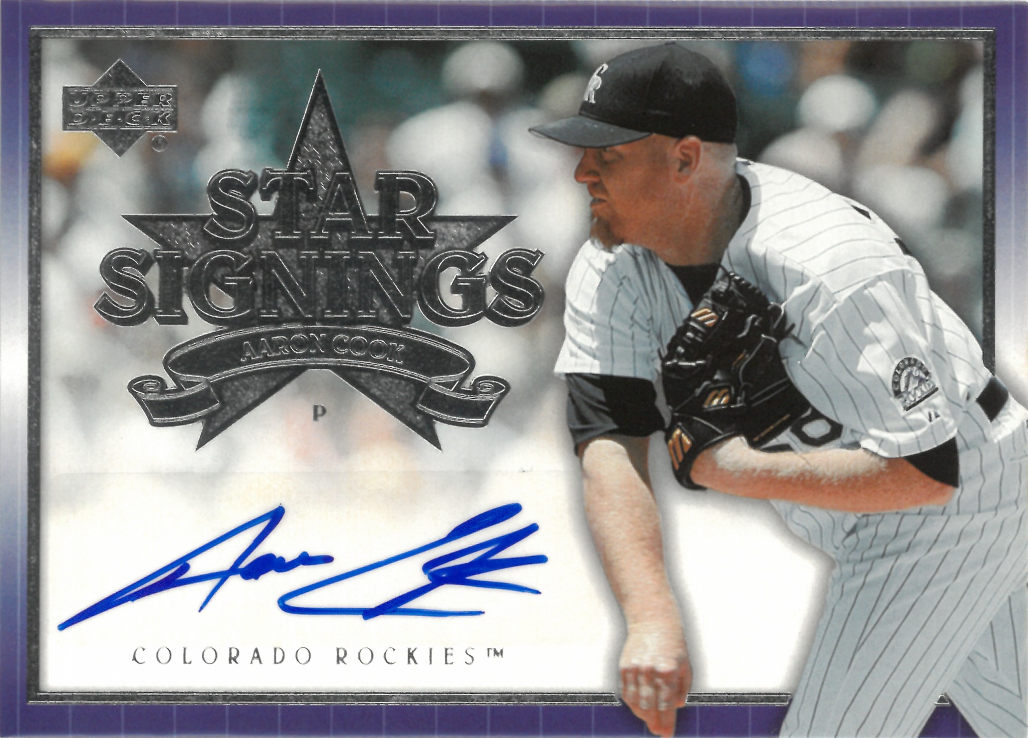 2007 Upper Deck "Aaron Cook" Auto #SS-AC(アーロン・クック)
