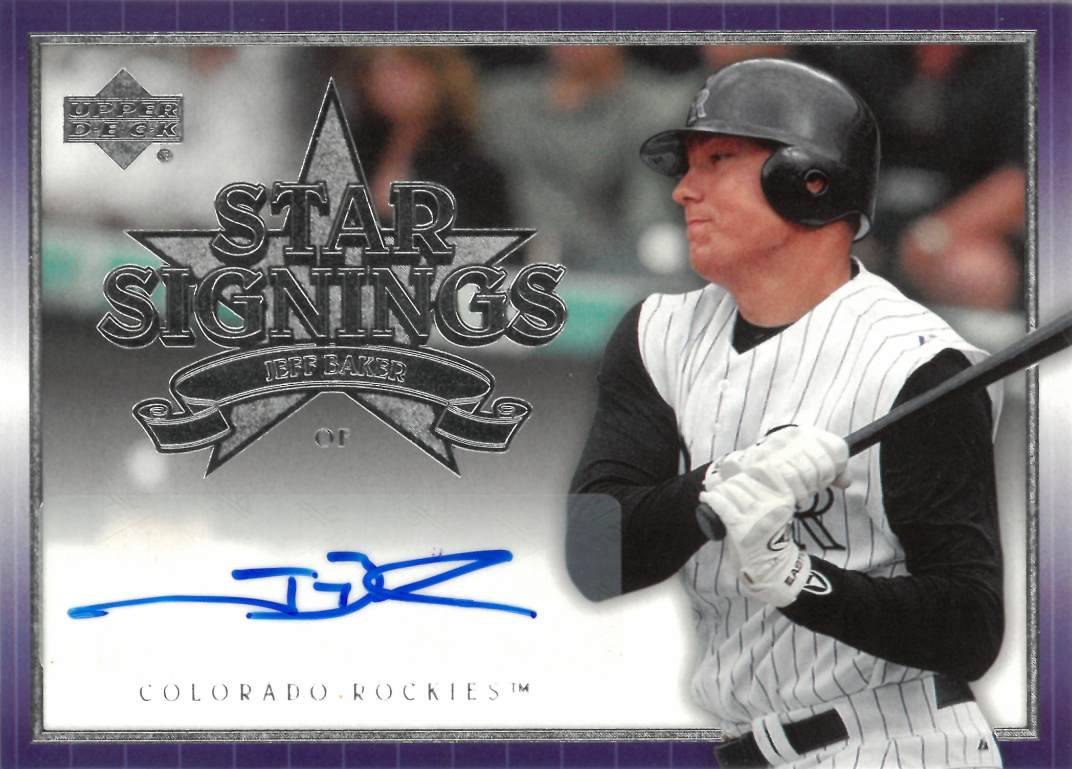 2007 Upper Deck "Jeff Baker" Auto #SS-BA(ジェフ・ベイカー)