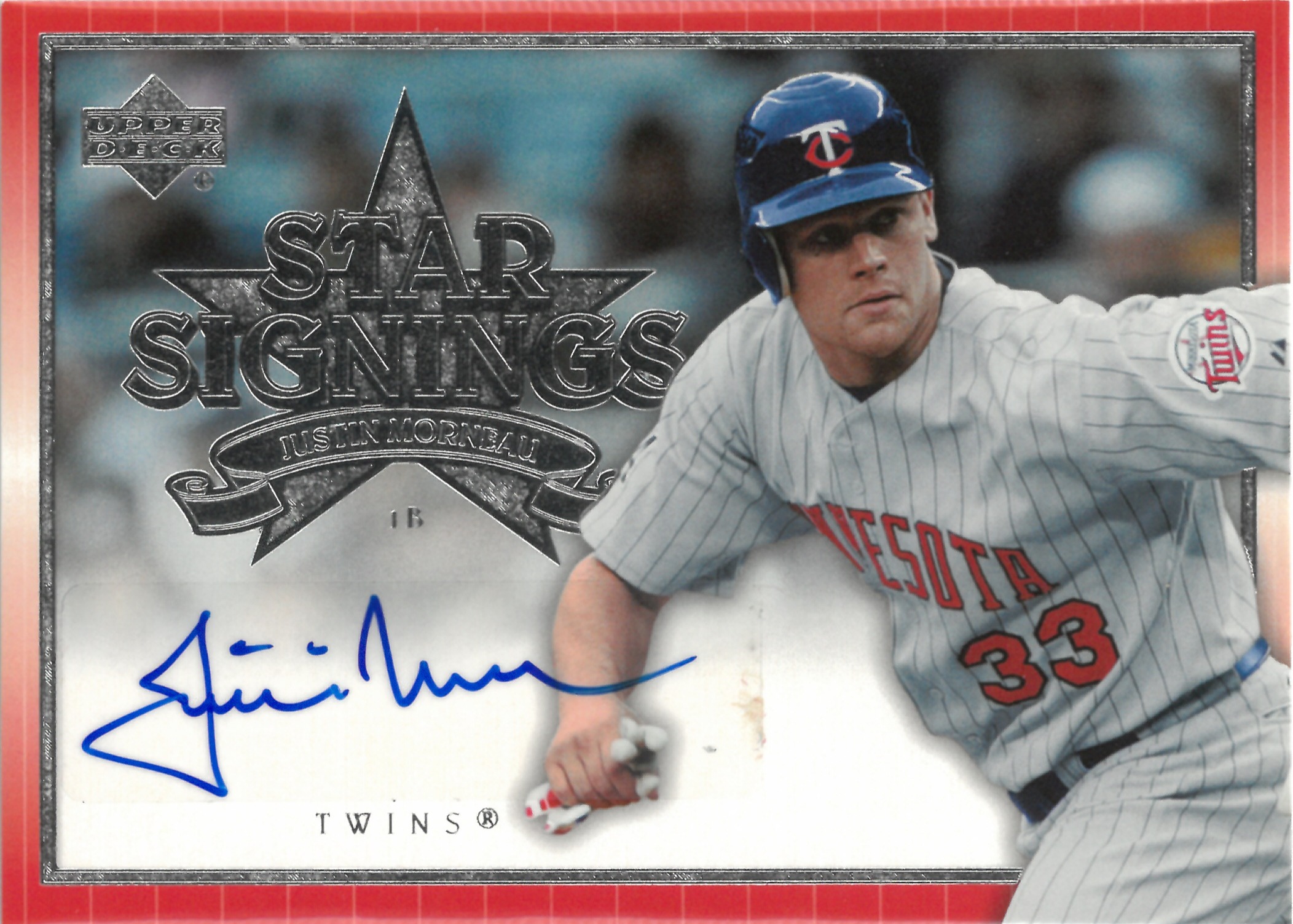 2007 Upper Deck "Justin Morneau" Auto #SS-JM(ジャスティン・モルノー)