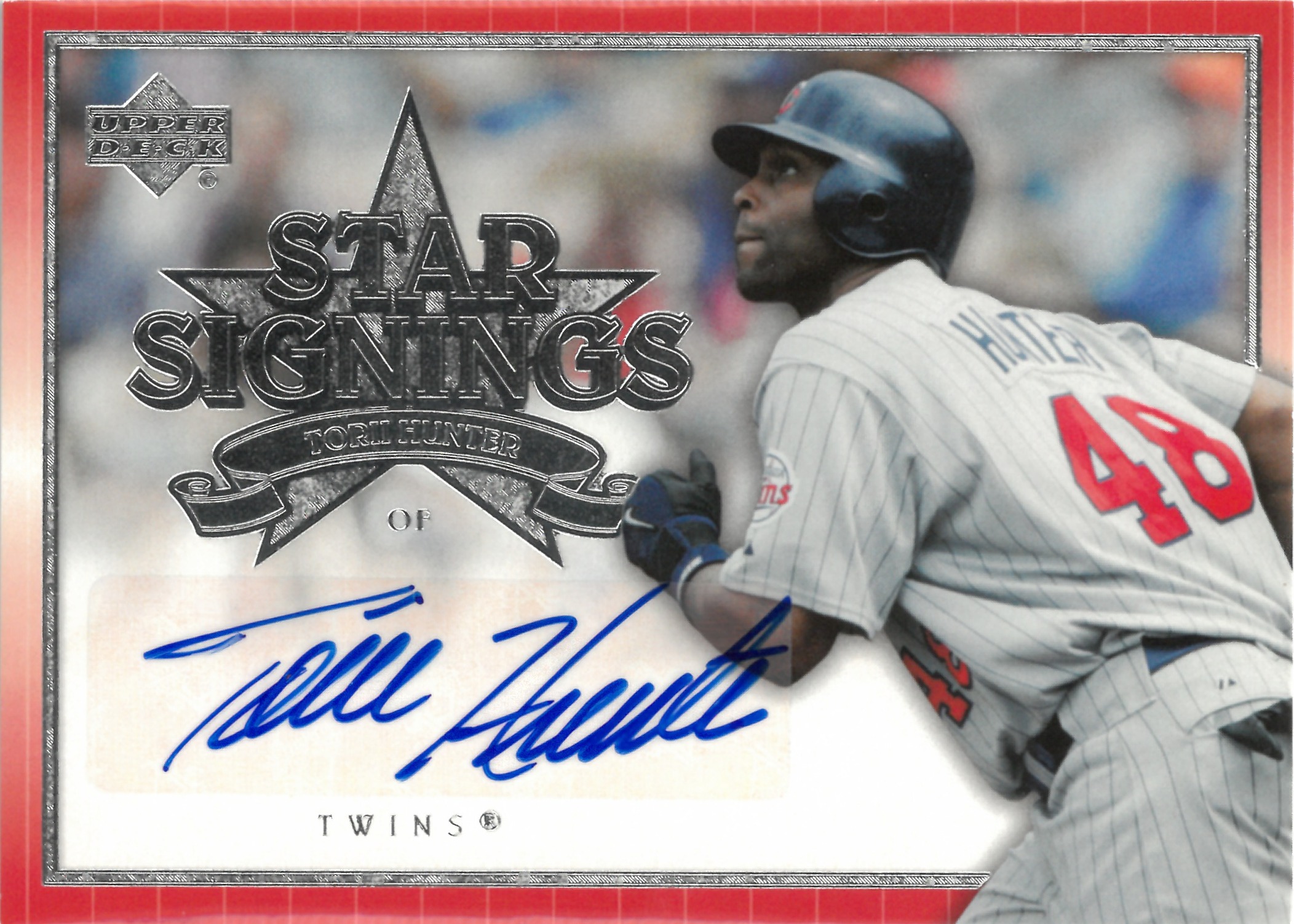 2007 Upper Deck "Torii Hunter" Auto #SS-HU(トリー・ハンター)