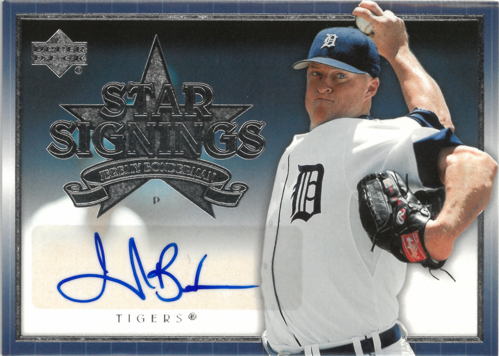 2007 Upper Deck "Jeremy Bonderman" Auto #SS-BO(ジェレミー・ボンダーマン)