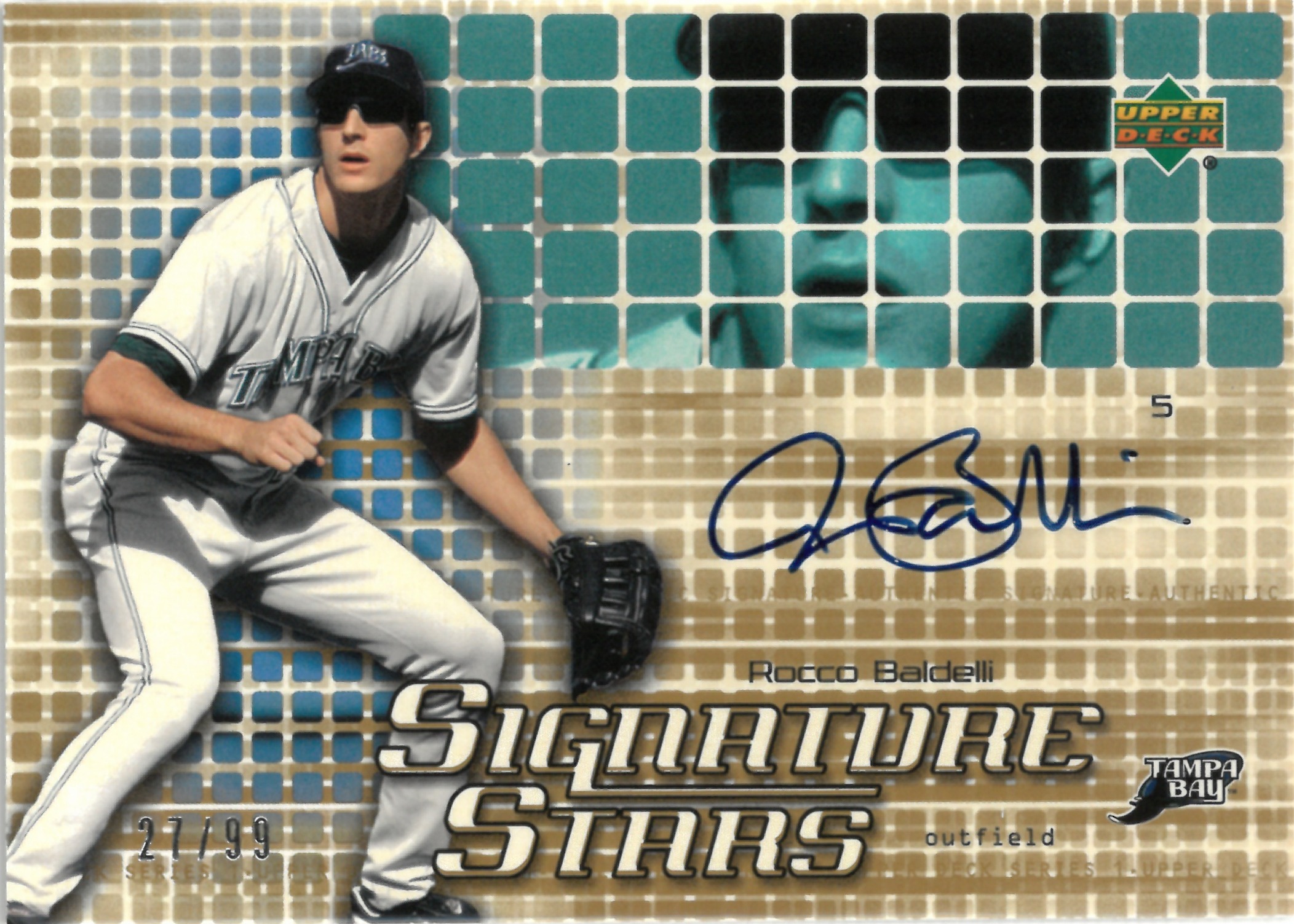 2003 Upper Deck "Rocco Baldelli" Auto【27/99】#SS-RB(ロッコ・バルデッリ)