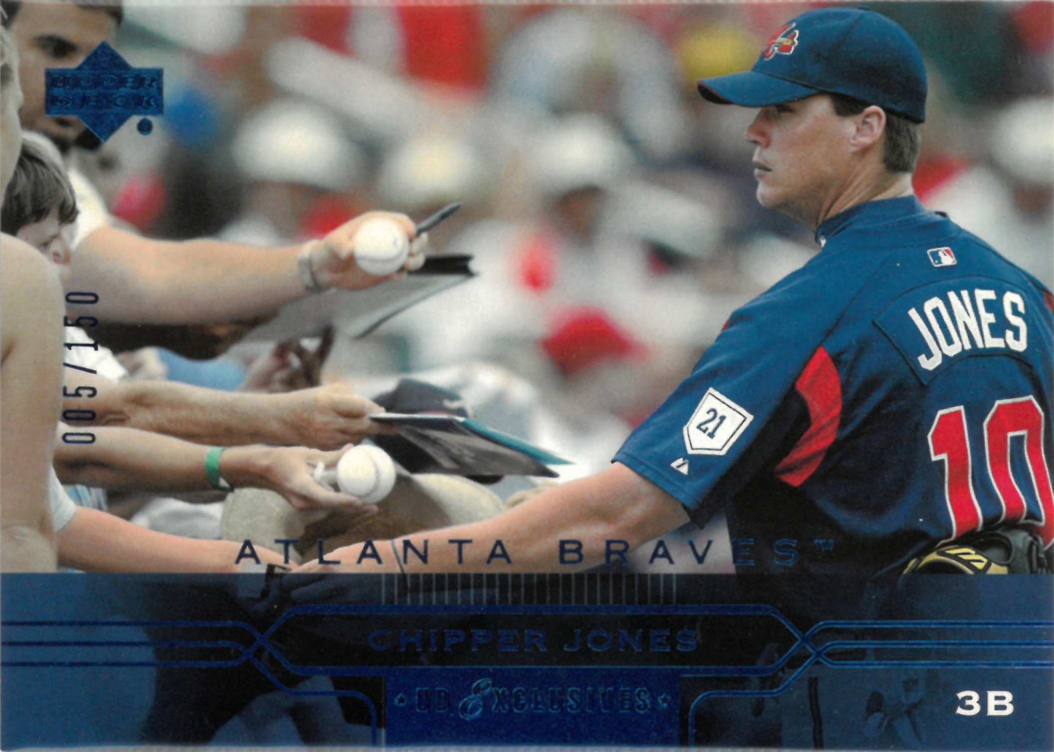 2005 Upper Deck "Chipper Jones"【005/150】#308(チッパー・ジョーンズ)