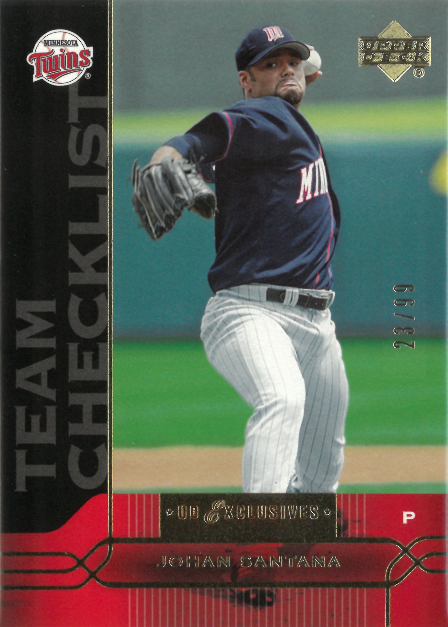 2005 Upper Deck "Johan Santana"【23/99】#487(ヨハン・サンタナ)
