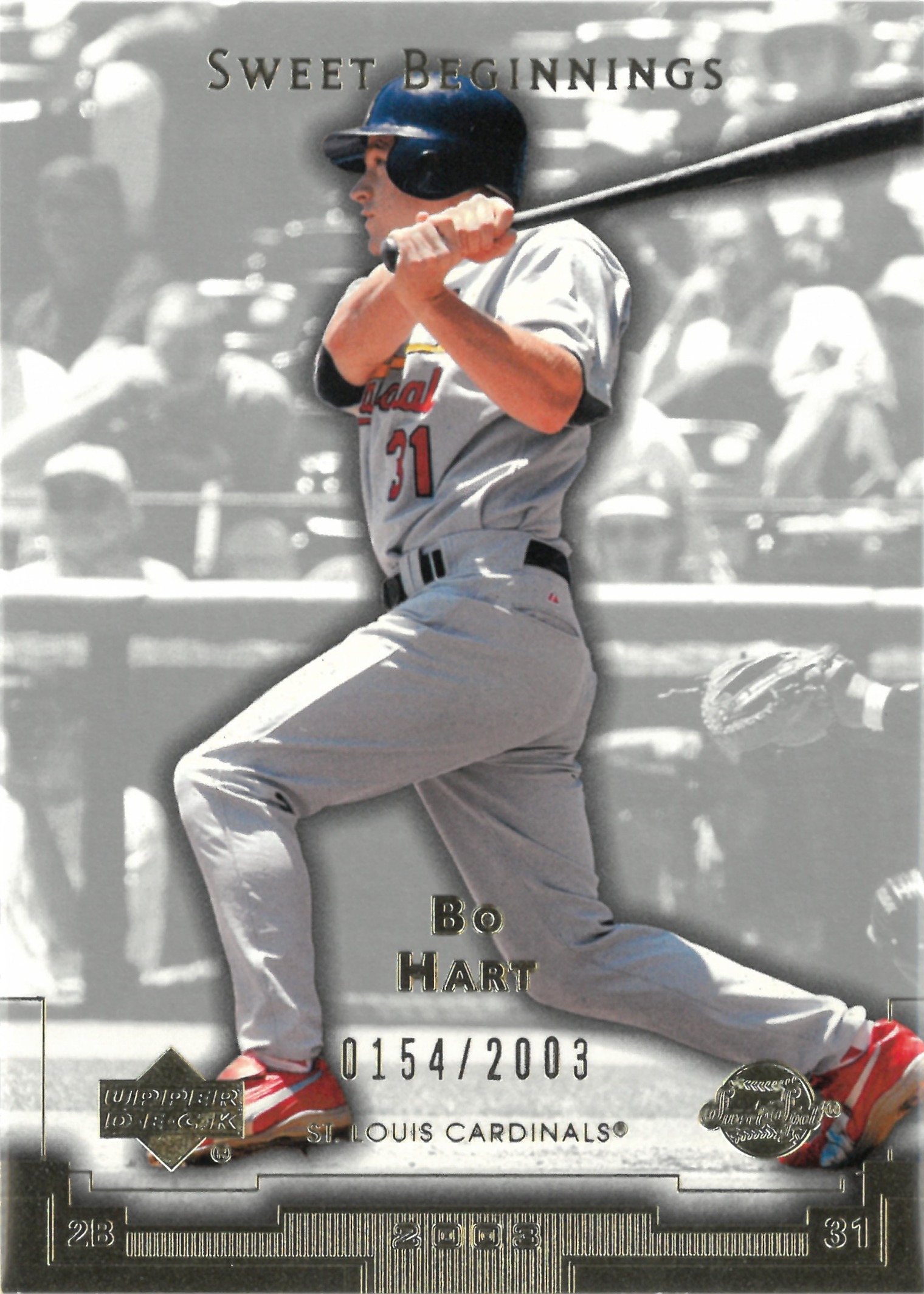 2003 Upper Deck "Bo Hart"【0154/2003】#184(ボー・ハート)
