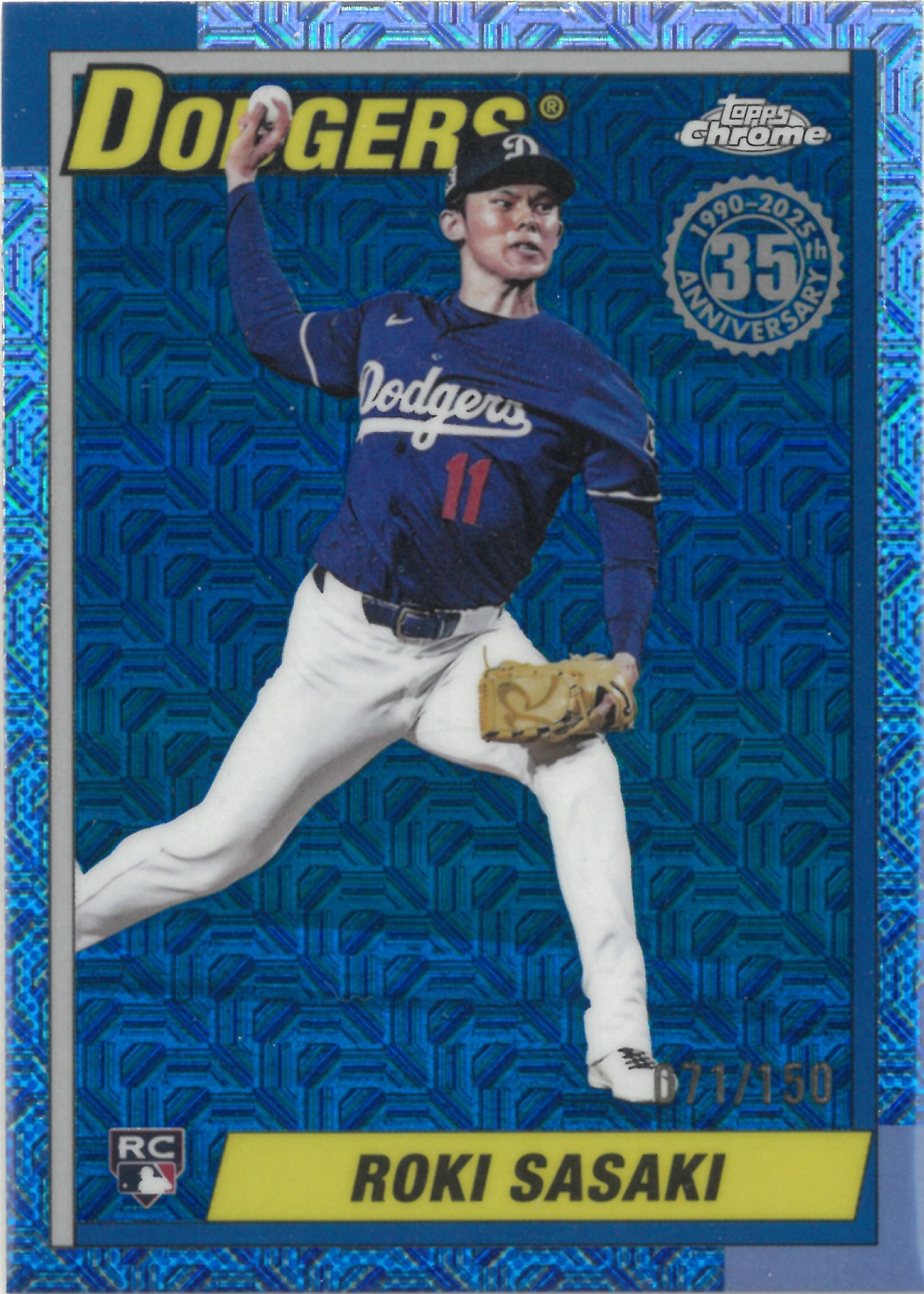 2025 Topps  Chrome "Roki Sasaki"【071/150】#T90C-135(佐々木 朗希)