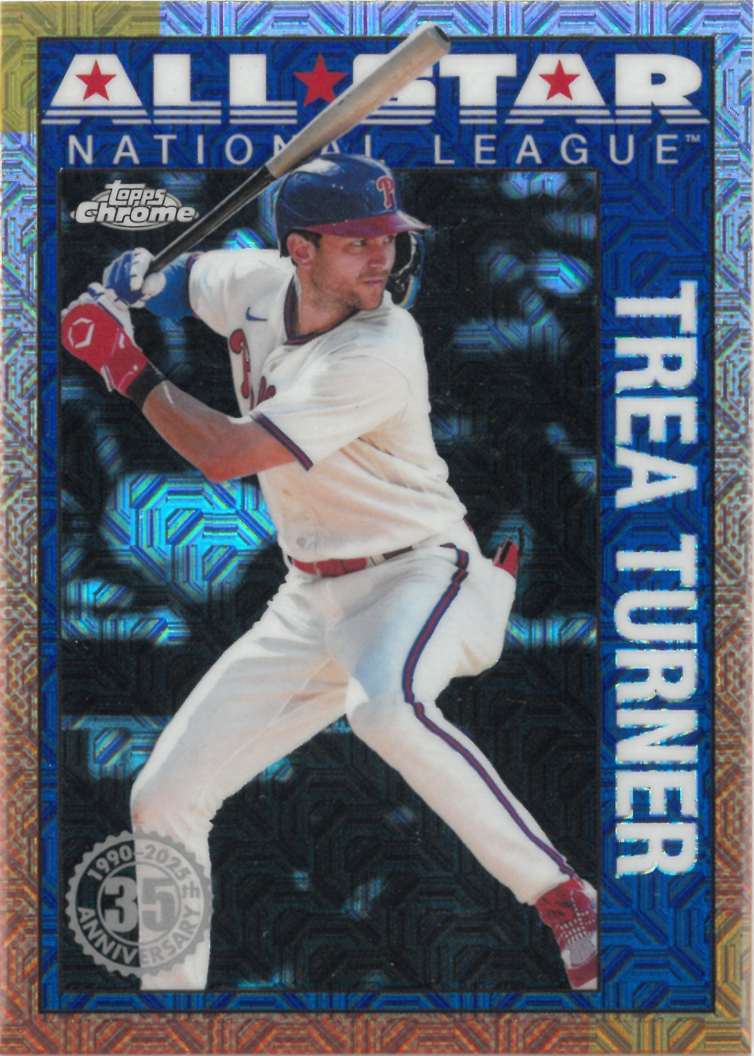 2025 Topps  Chrome "Trea Turner" #90ASC-9(トレイ・ターナー)
