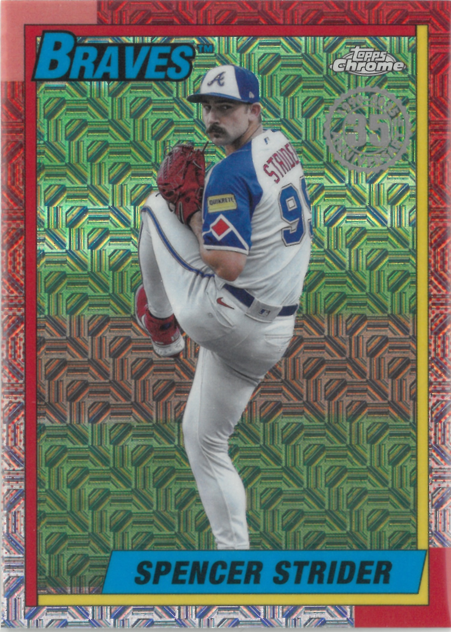 2025 Topps  Chrome "Spencer Strider" #T90C-107(スペンサー・ストライダー)