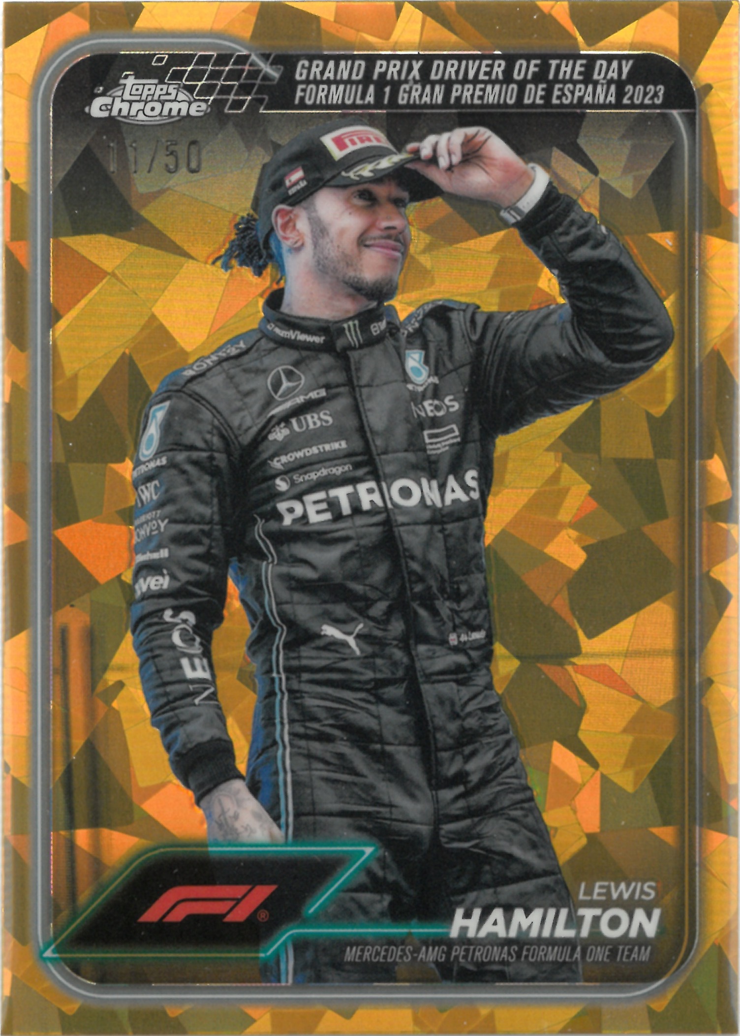 2024 Topps  Chrome "Lewis Hamilton"【11/50】#165(ルイス・ハミルトン)