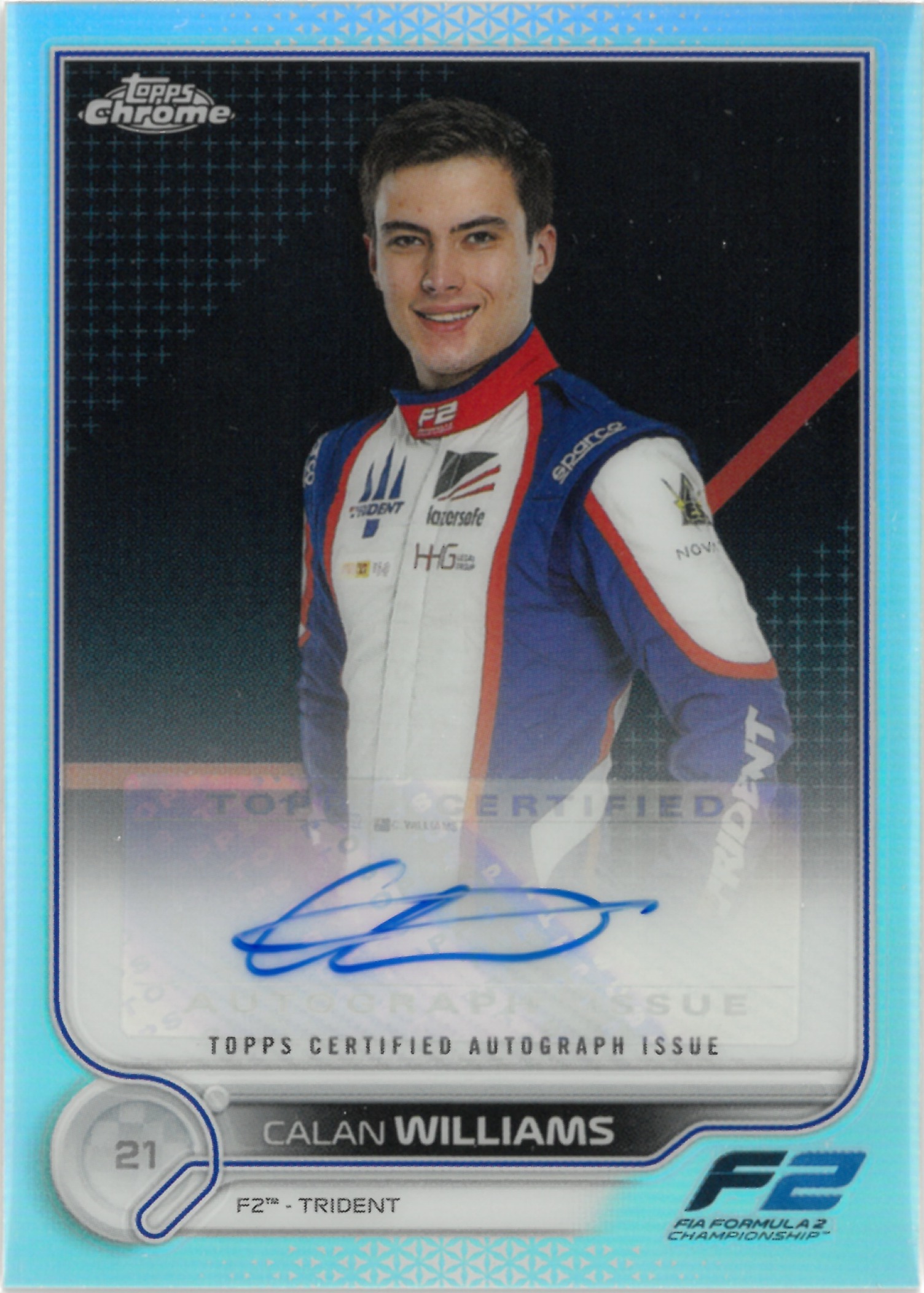 2022 Topps  Chrome "Calan Williams" Auto #CAC-CW(カラン・ウィリアムズ)